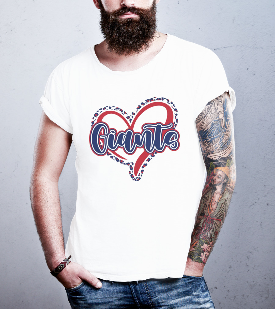 Giants Heart Leopard T-Shirt