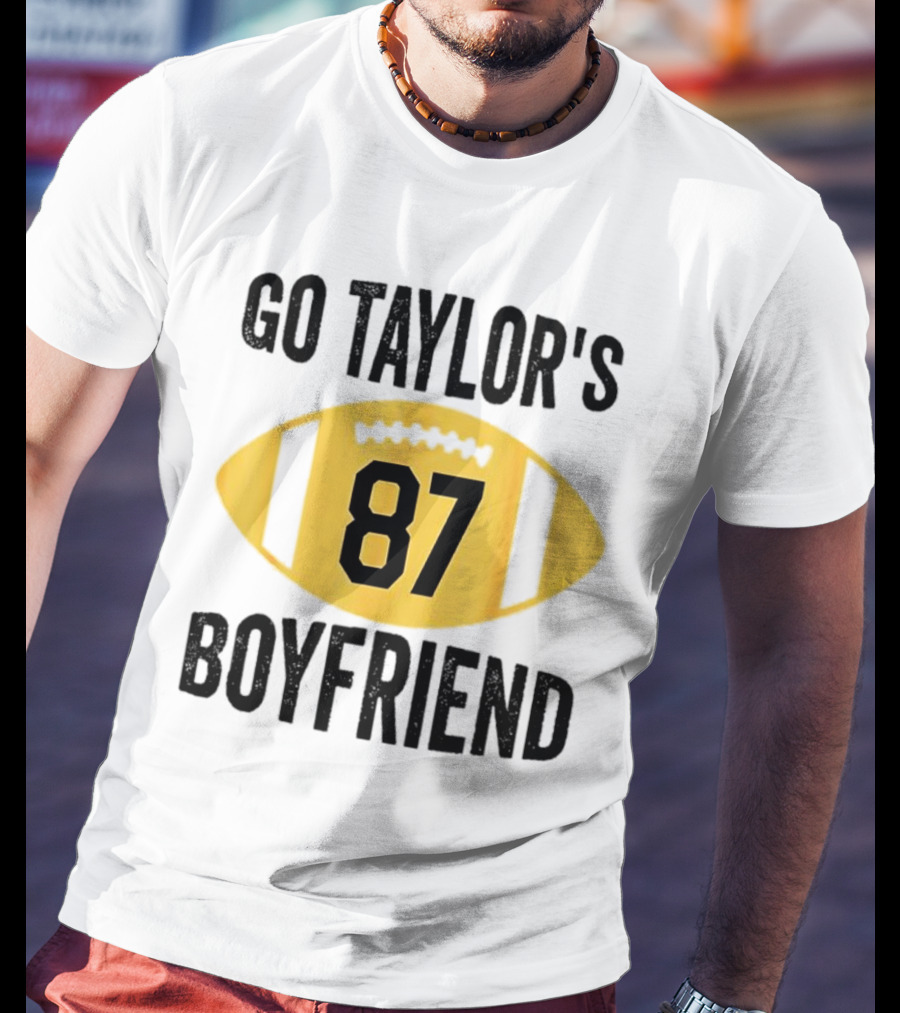 Go Taylor's Boyfriend 87 Football Game Day T-Shirt
