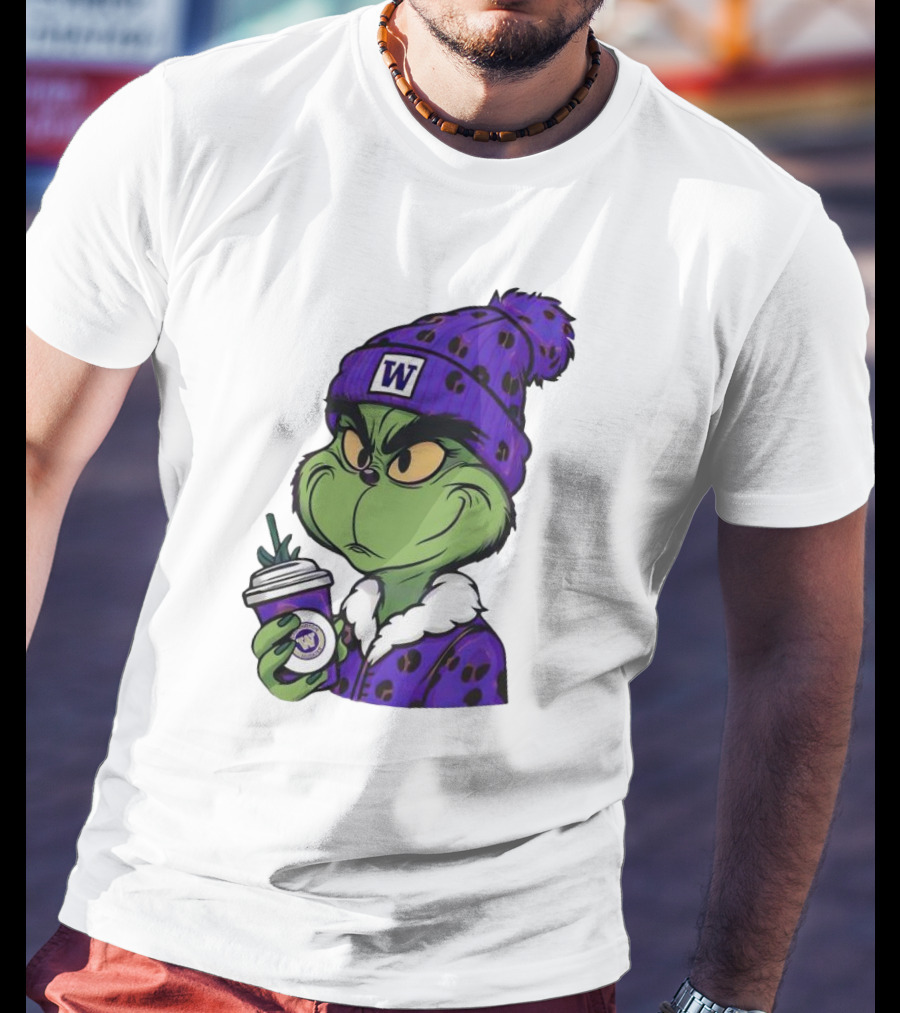 Grinch Boujee W Washington Huskies Coffee T-Shirt