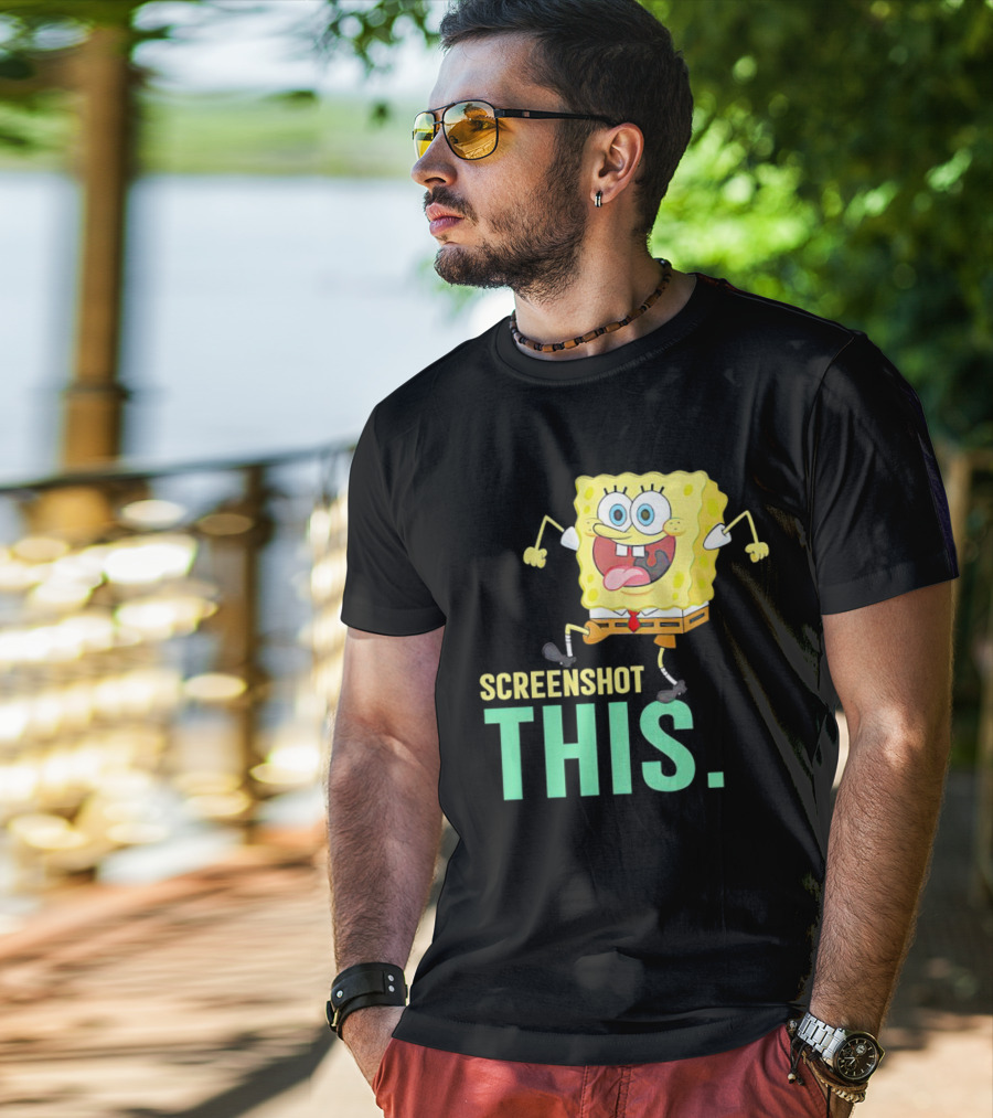 SpongeBob SquarePants Screenshot This Meme Joke T-Shirt