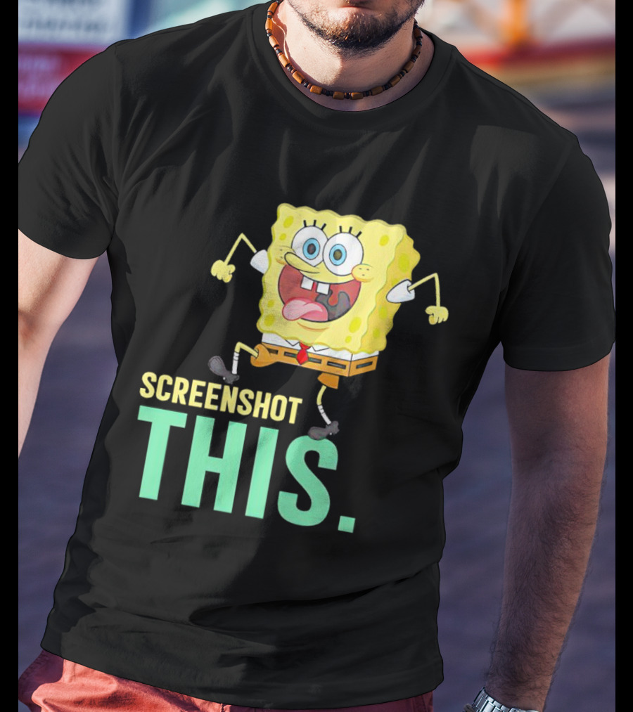 SpongeBob SquarePants Screenshot This Meme Joke T-Shirt