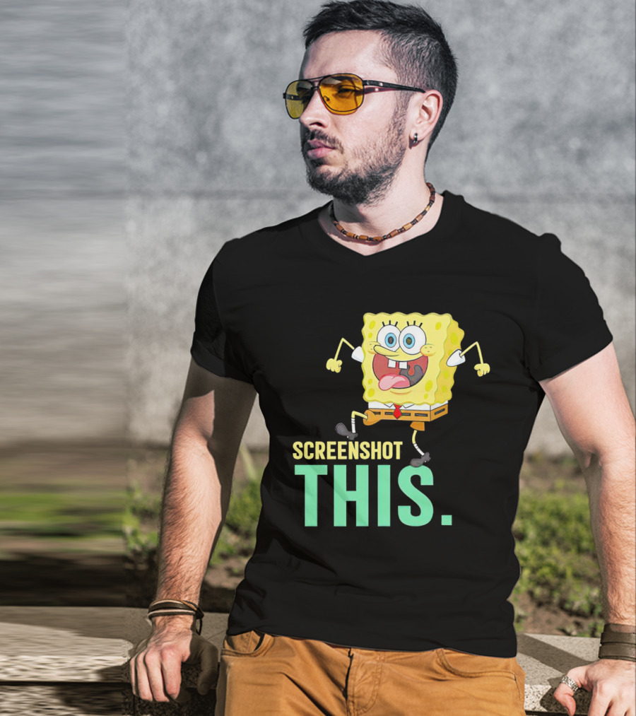 SpongeBob SquarePants Screenshot This Meme Joke T-Shirt