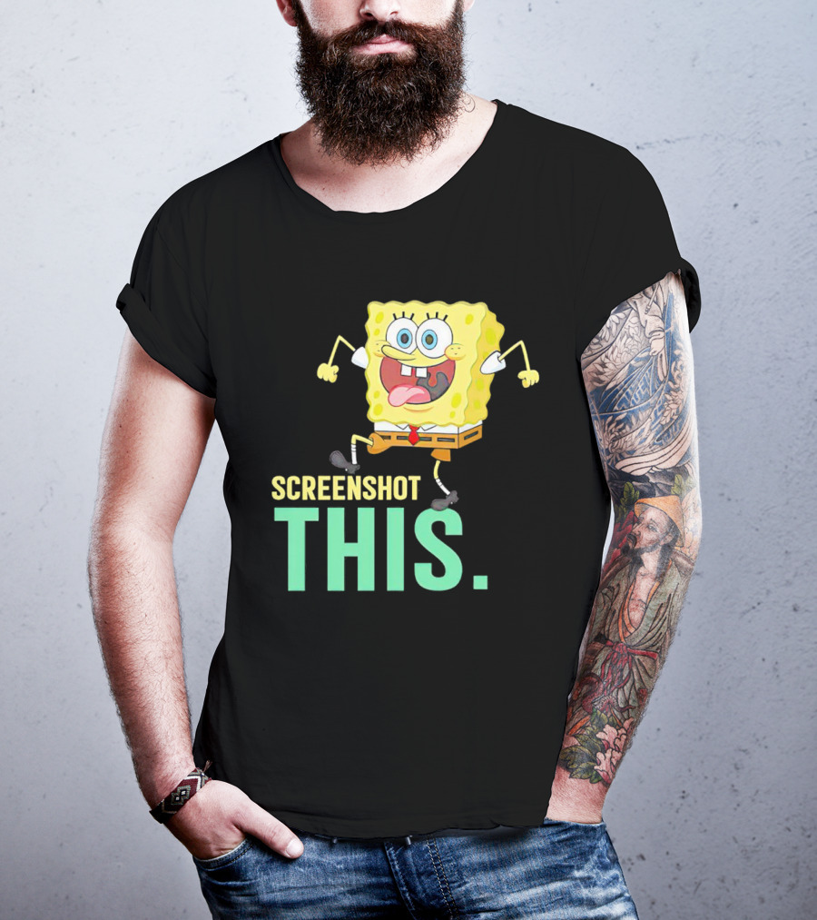 SpongeBob SquarePants Screenshot This Meme Joke T-Shirt