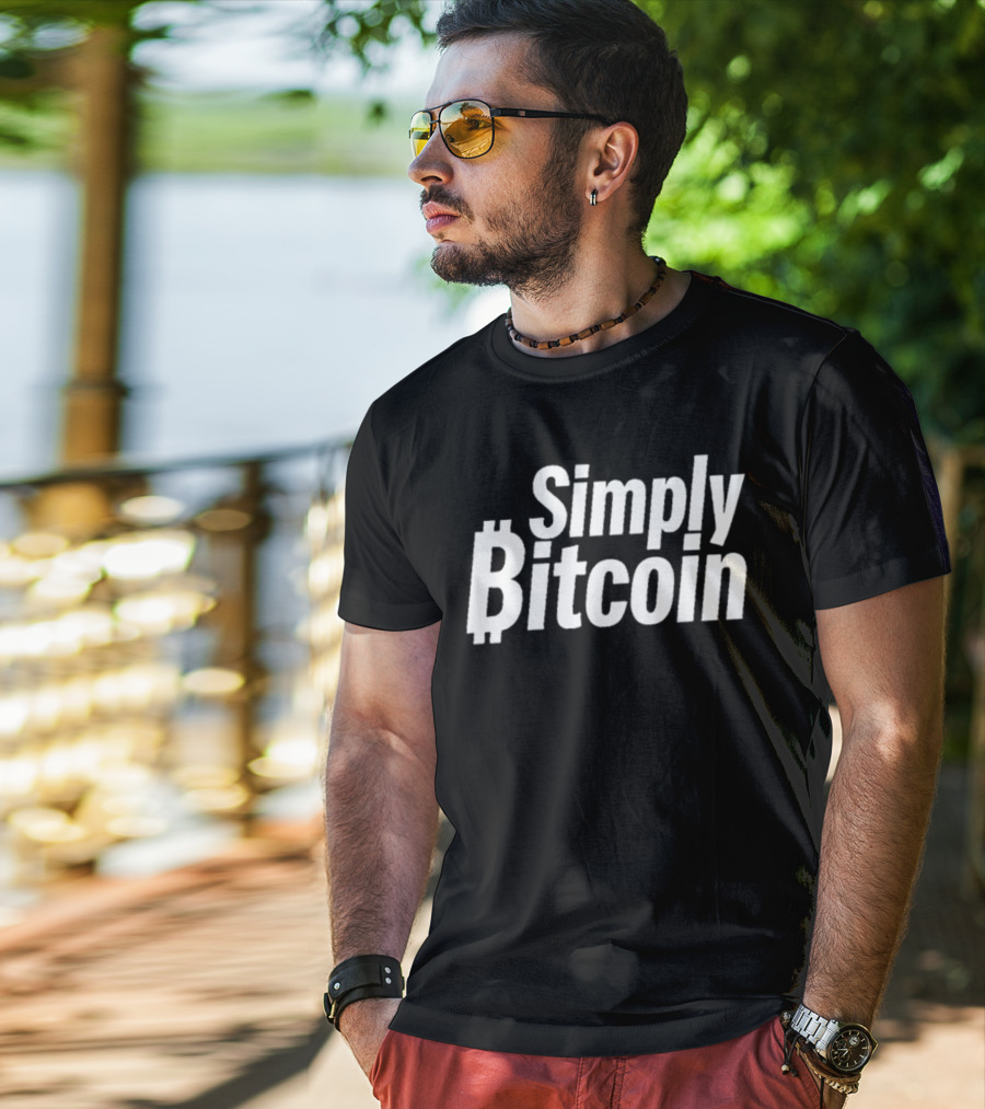 Simply Bitcoin Cryptocurrency T-Shirt