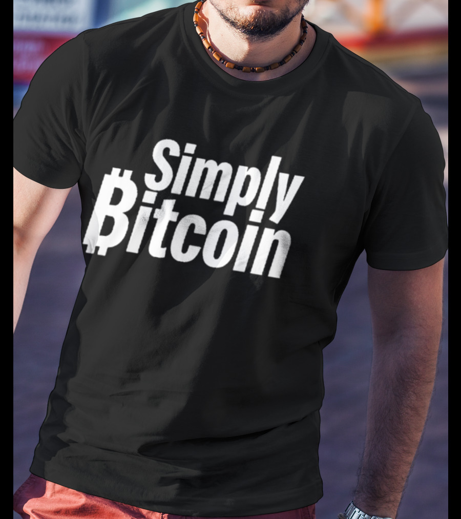 Simply Bitcoin Cryptocurrency T-Shirt