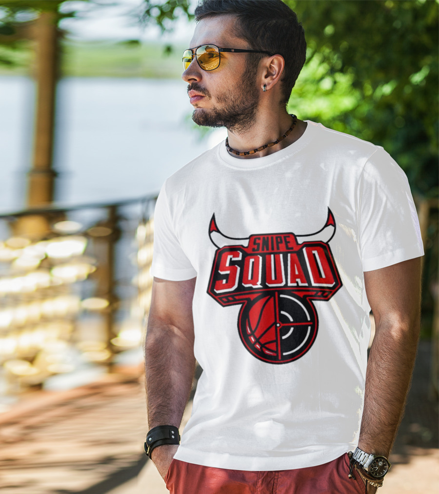 Snipe Squad Bulls Inspired Basketball Target T-Shirt