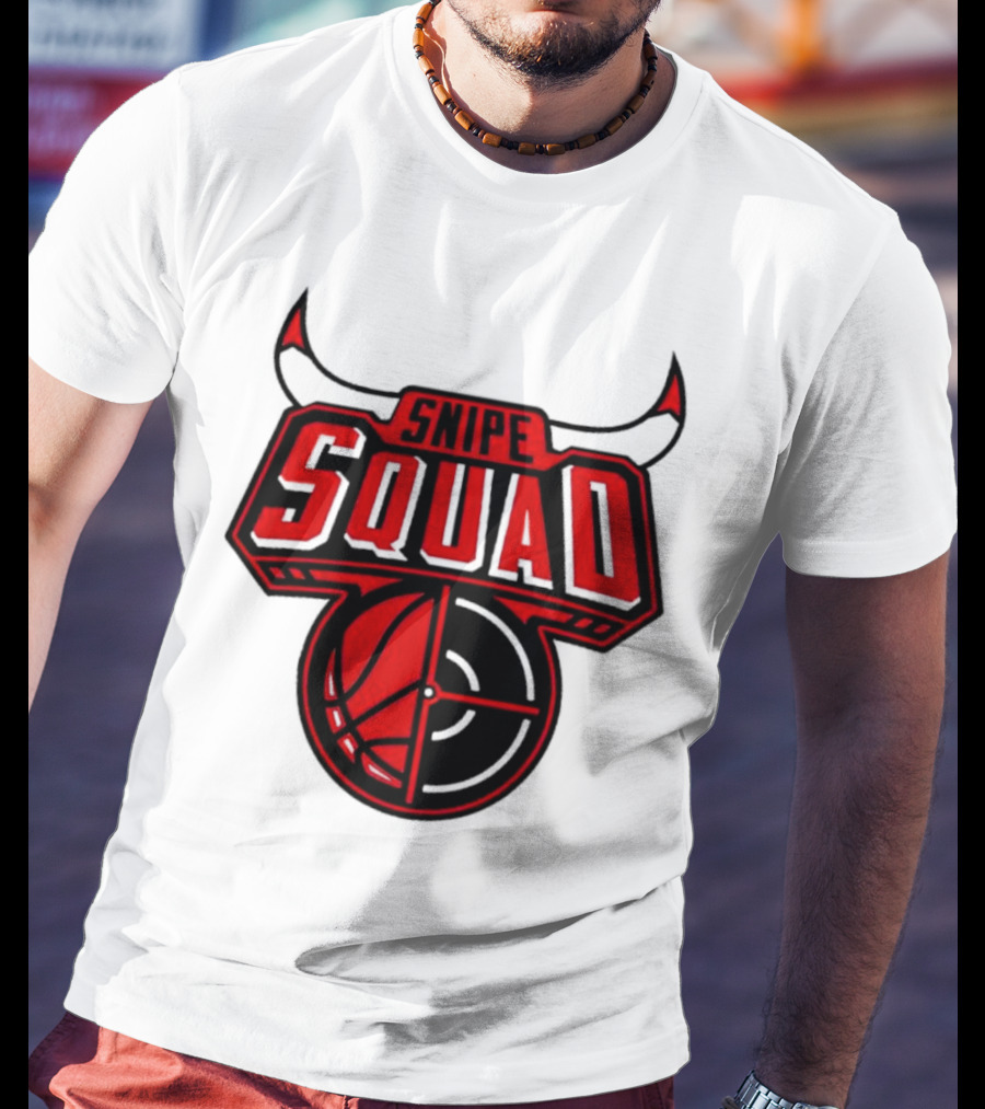 Snipe Squad Bulls Inspired Basketball Target T-Shirt