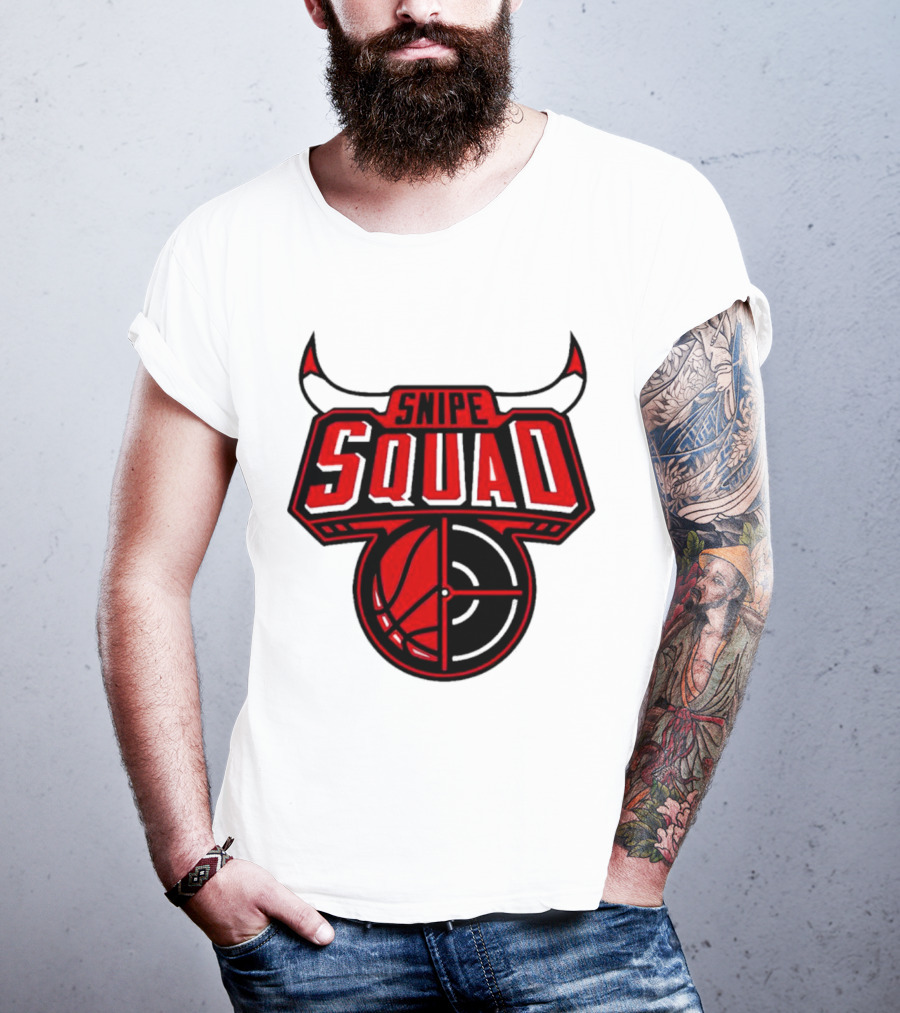 Snipe Squad Bulls Inspired Basketball Target T-Shirt