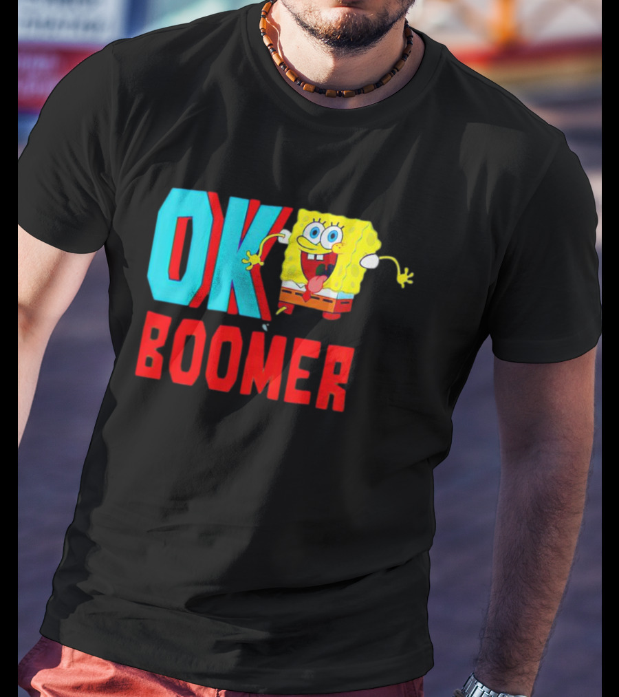 Spongebob Squarepants OK Boomer Meme Fun T-Shirt