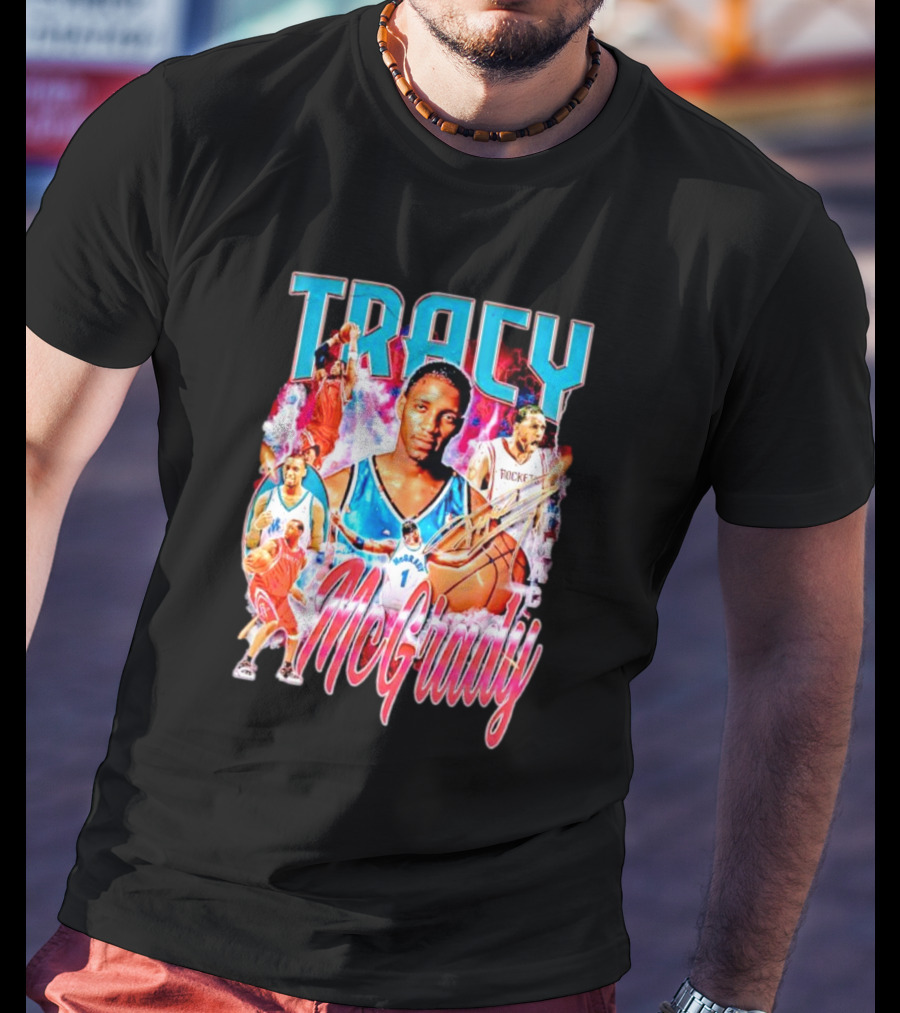 Tracy McGrady Basketball Rockets Legends TMAC T-Shirt