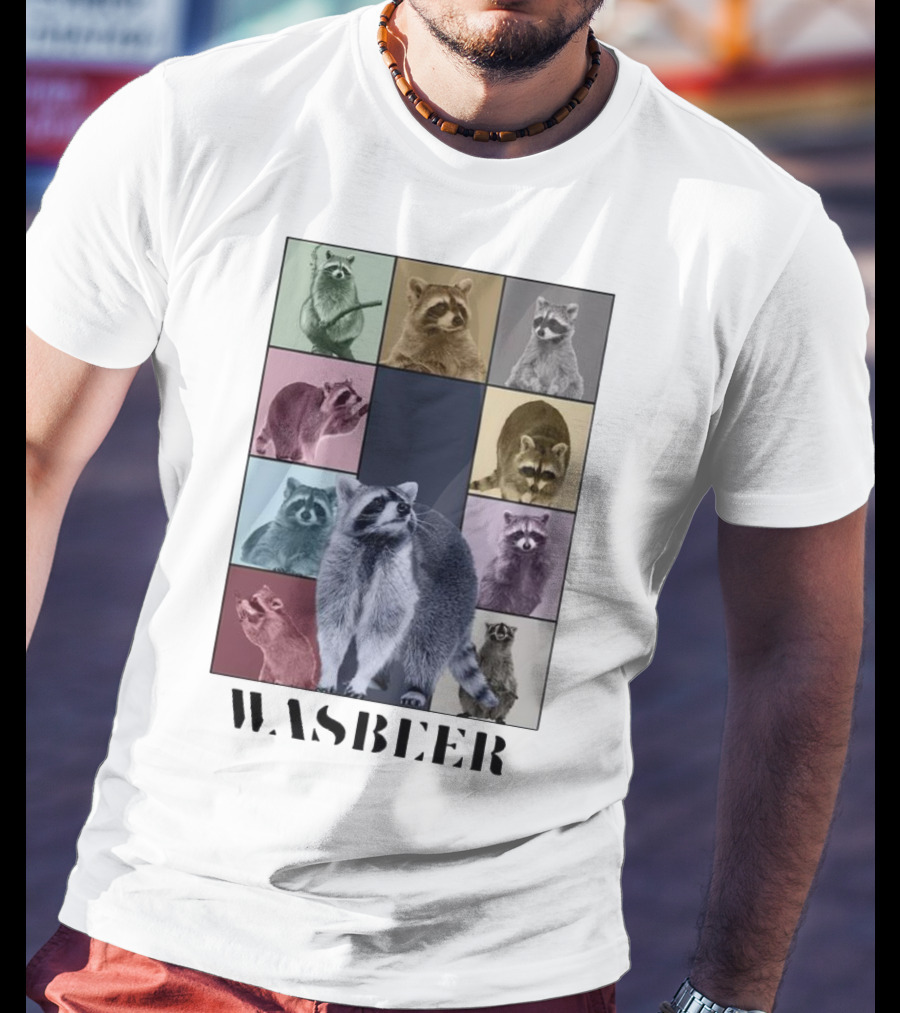 Wasbeer Raccoon Collage The Eras Tour T-Shirt