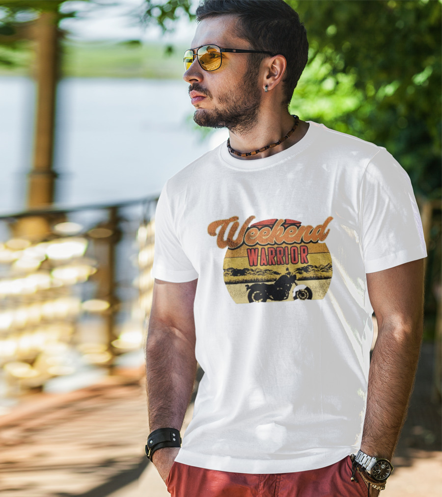 Weekend Warrior Motorbike Vintage Adventure T-Shirt