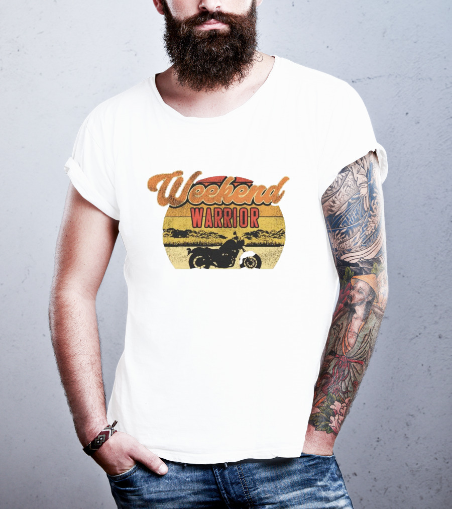 Weekend Warrior Motorbike Vintage Adventure T-Shirt