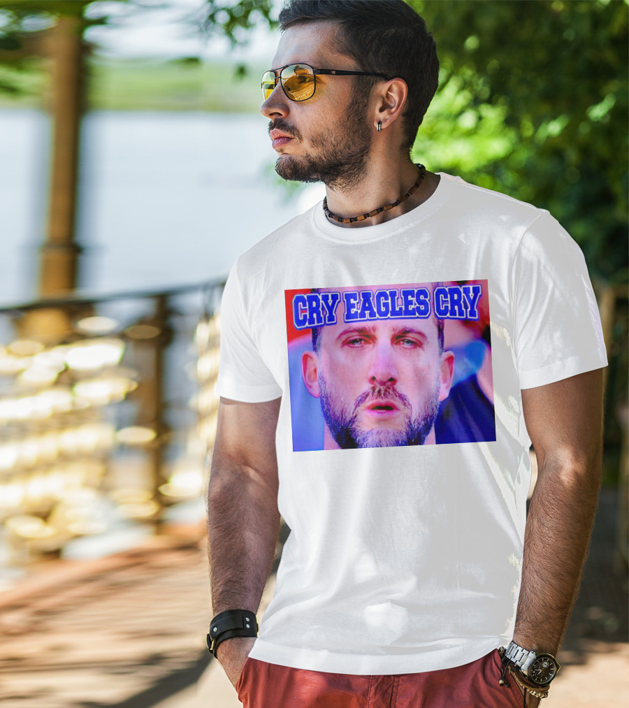 Cry Eagles Cry Nick Sirianni Ford Field Lions Clash T-Shirt