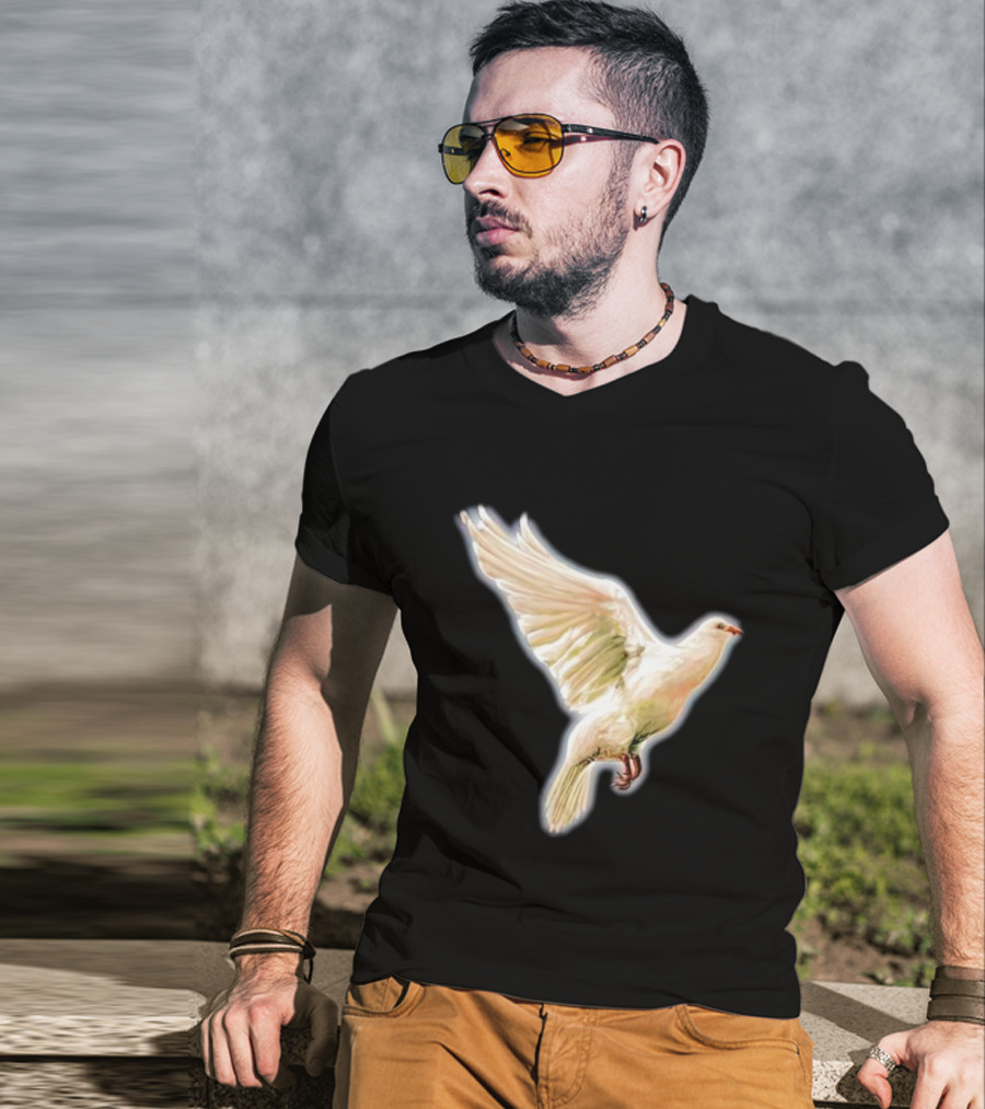 Psycho Peace Dream Dove In Flight T-Shirt