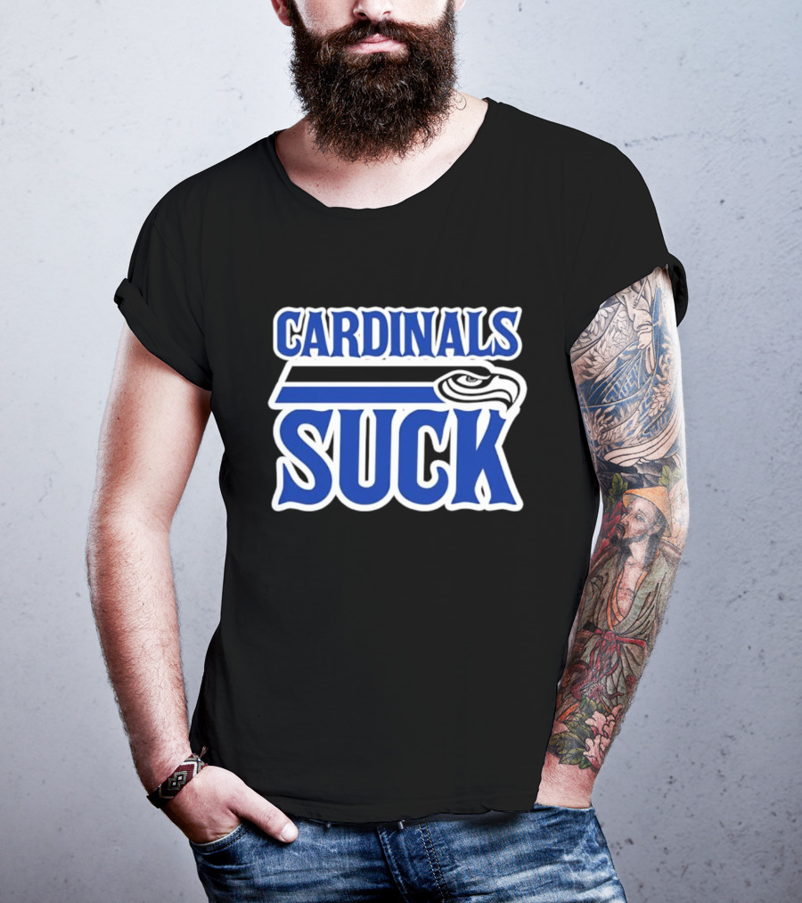 Cardinals Suck Seattle Seahawks Fan Rivalry T-Shirt