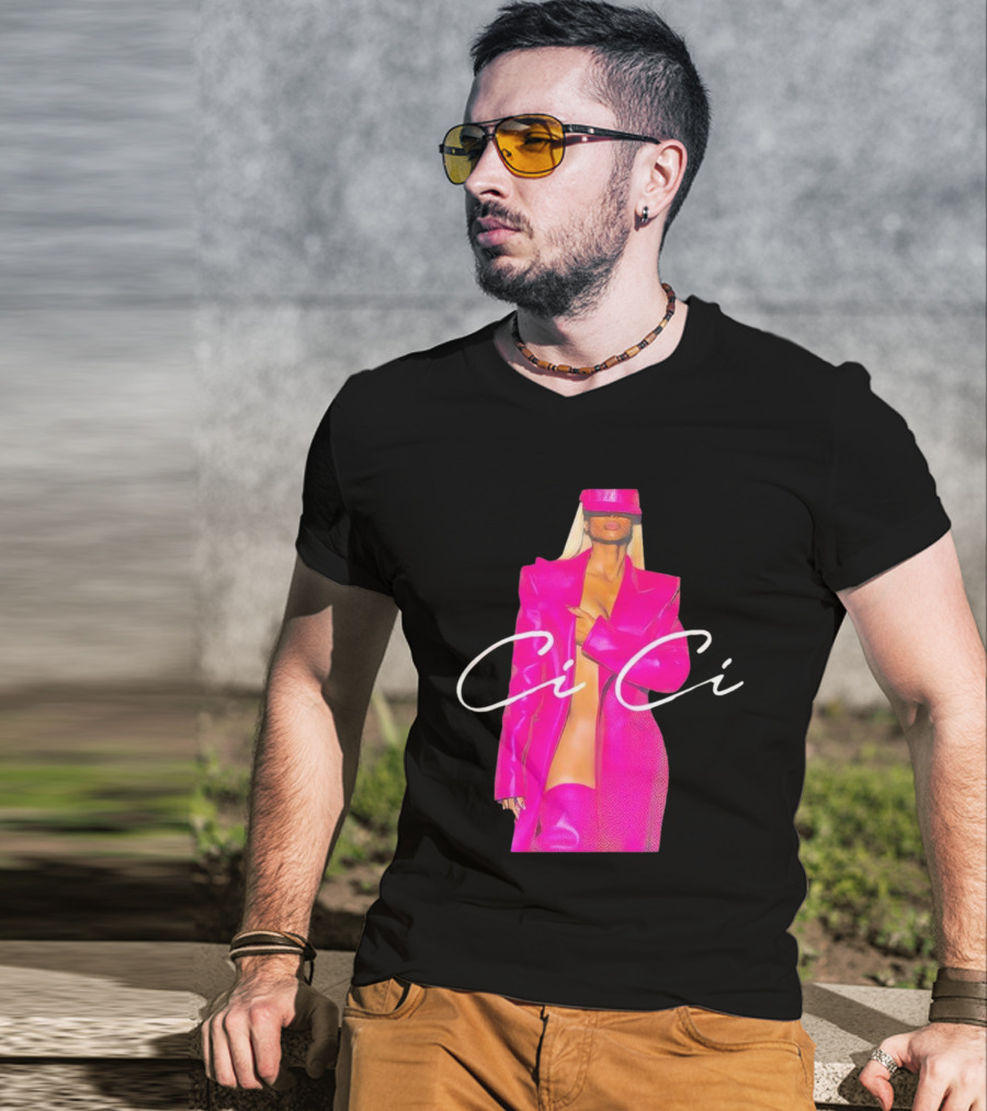Ciara CiCi Bold Pink Fashion T-Shirt
