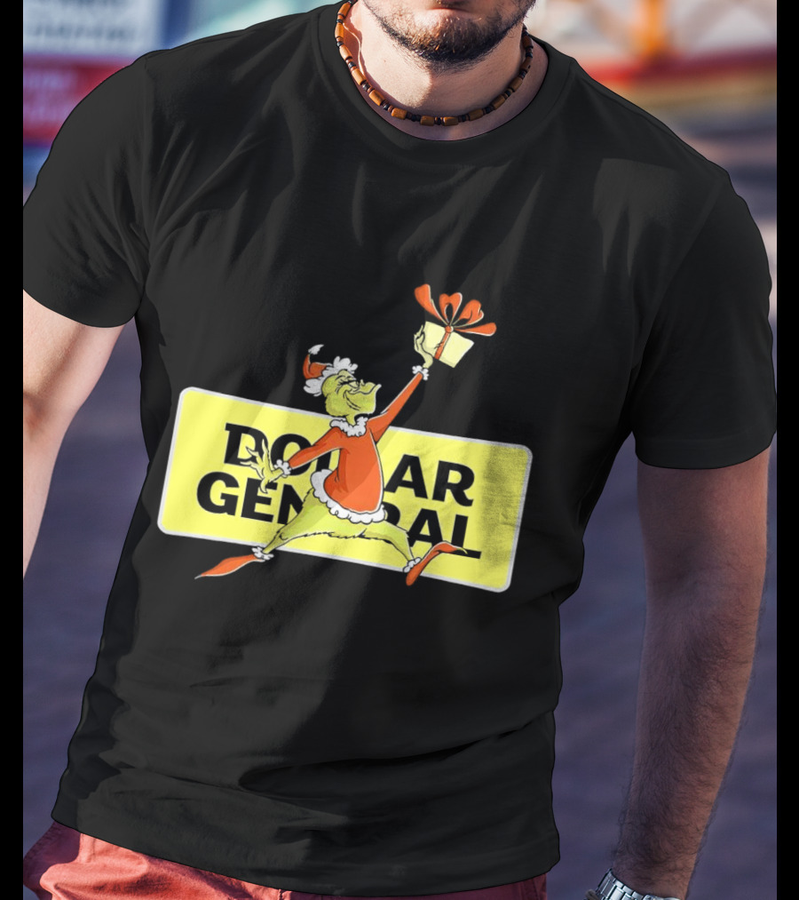 Grinch Christmas Dollar General Gift Iconic Holiday Scene T-Shirt