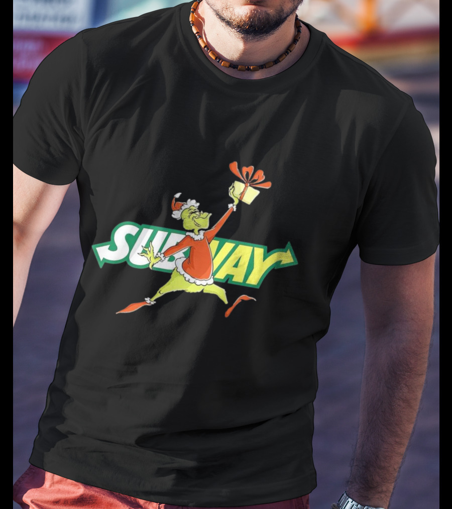 Grinch Subway Christmas Gift Jumper T-Shirt