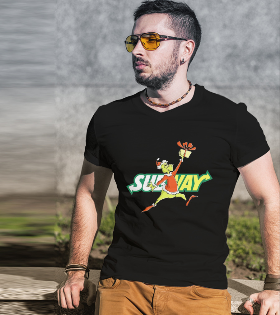 Grinch Subway Christmas Gift Jumper T-Shirt