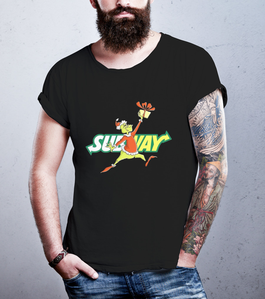 Grinch Subway Christmas Gift Jumper T-Shirt