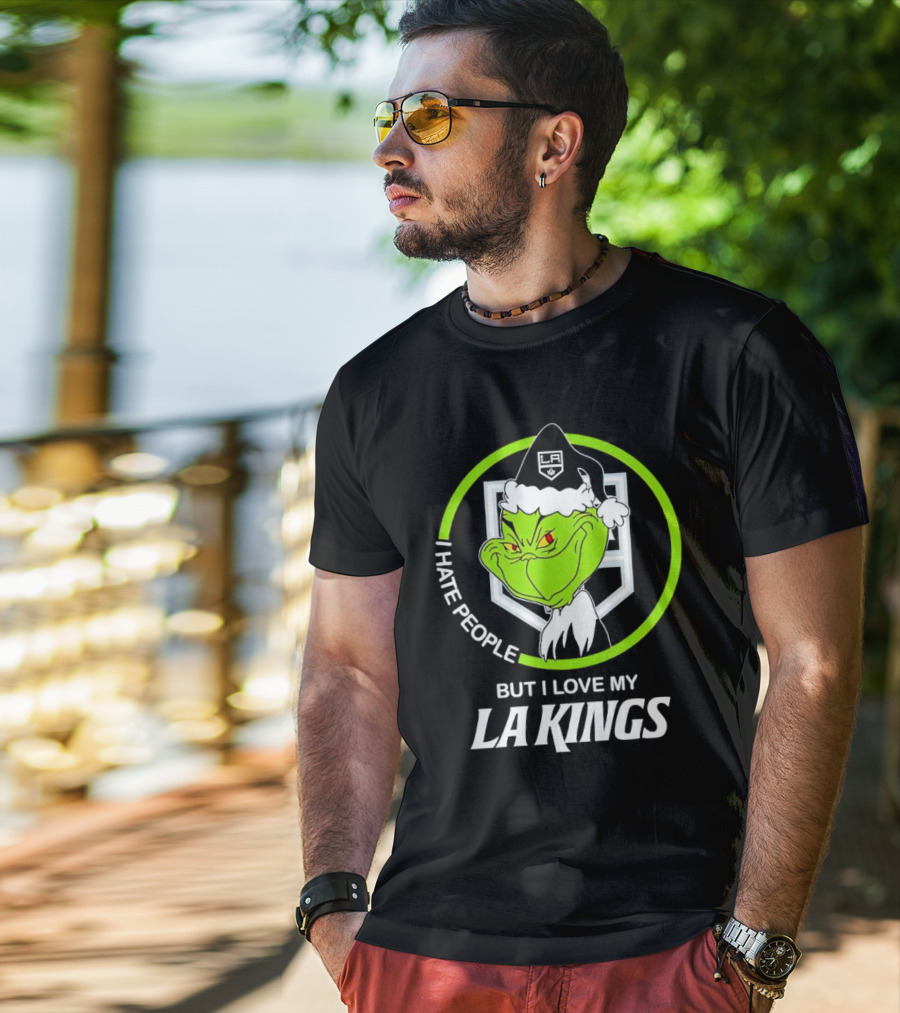 I Hate People But I Love My LA Kings Grinch T-Shirt