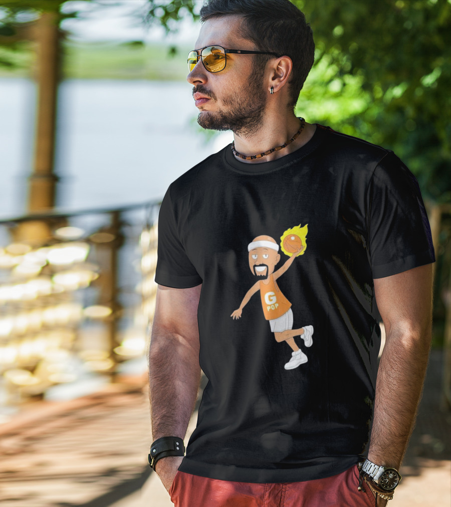 G Pop Flame Basketball T-Shirt