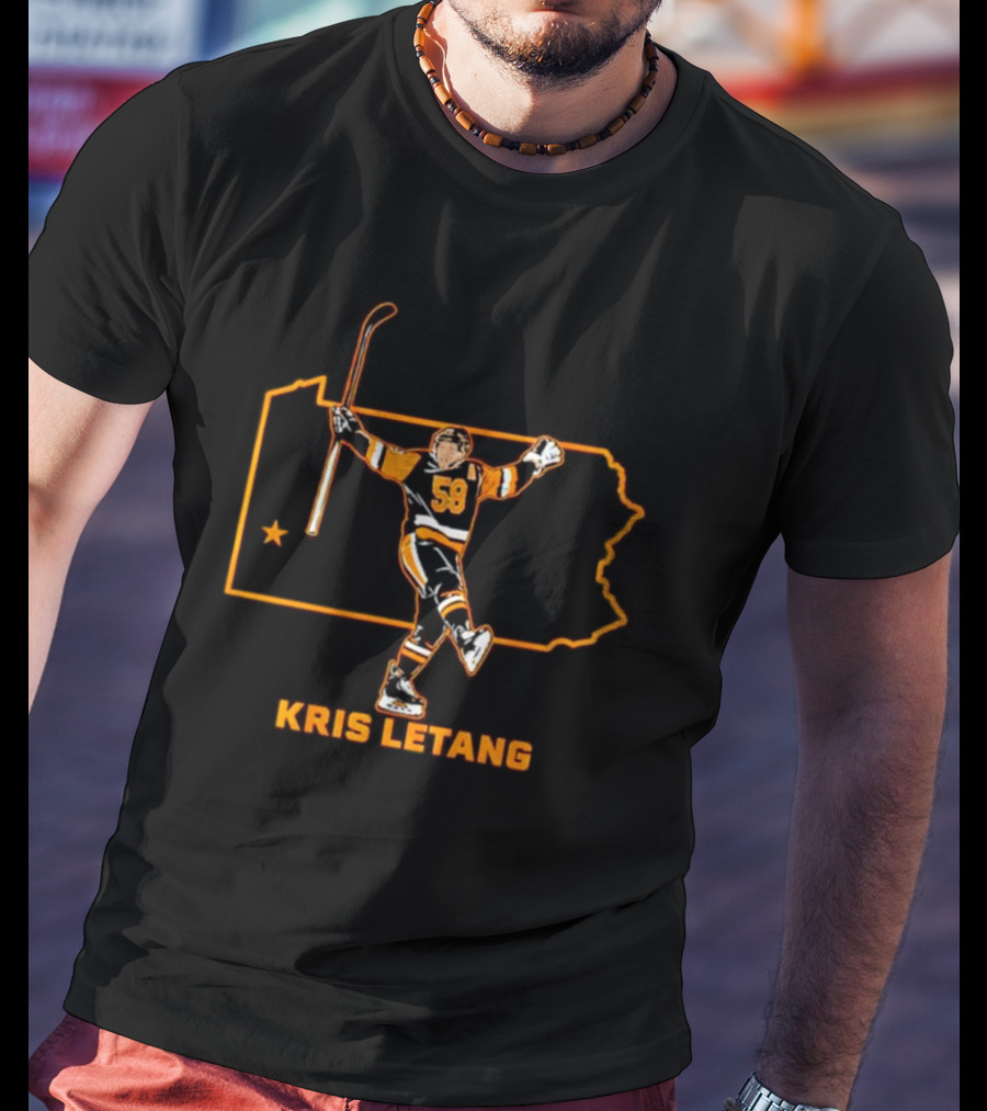 Kris Letang 58 Pennsylvania Hockey Star T-Shirt