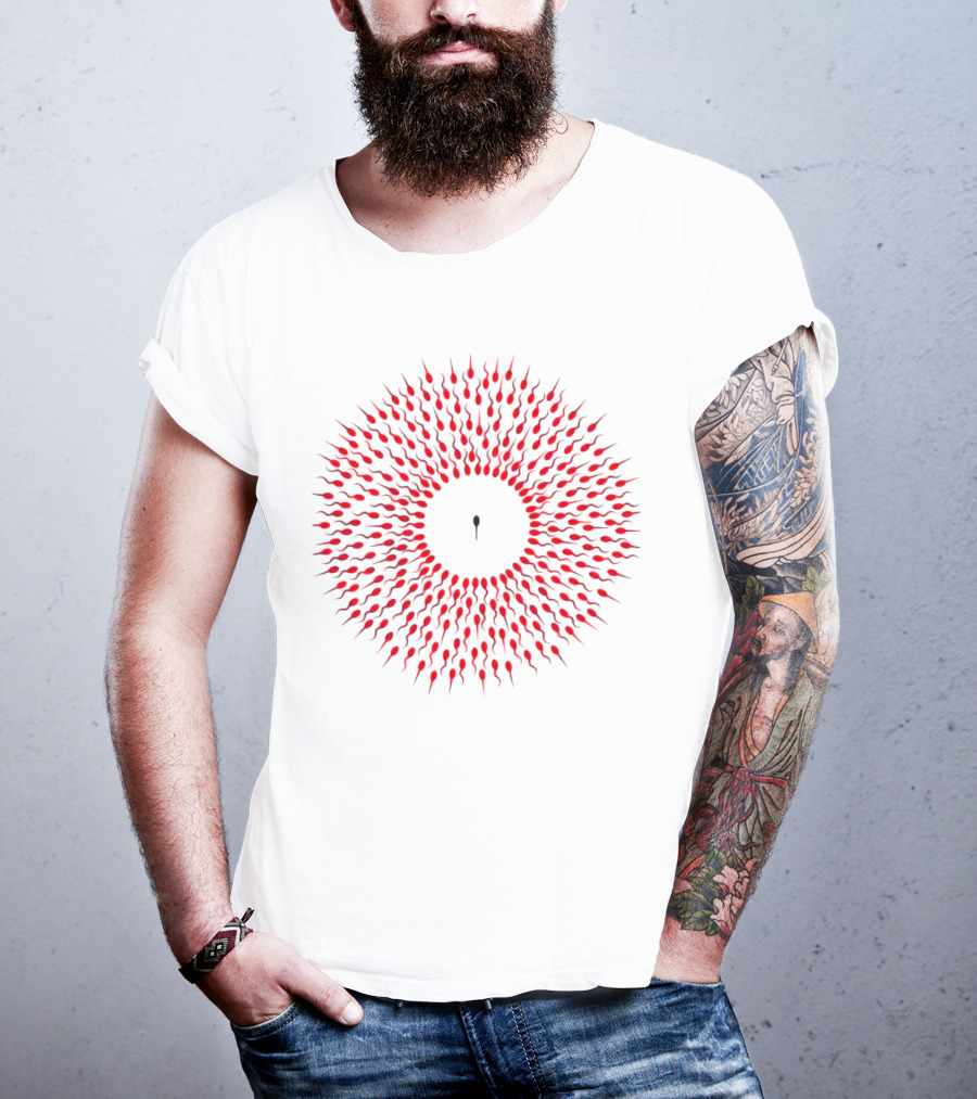Autistic Tadpole Red Spiral Formation T-Shirt