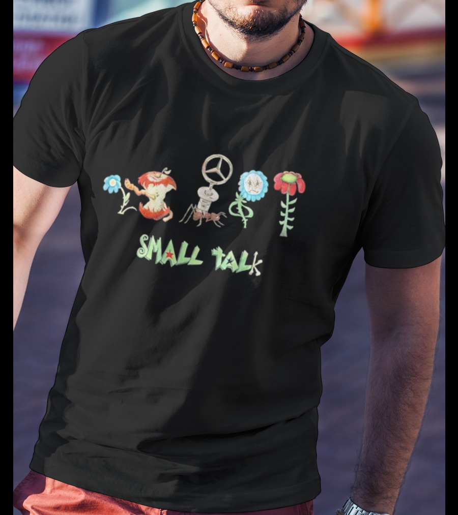 Hippie Flower Peace Apple Ant Small Talk T-Shirt