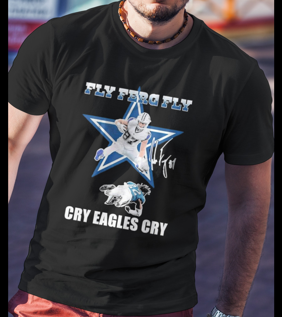 Fly Ferg Fly Cry Eagles Cry Star Player Football Rivalry T-Shirt