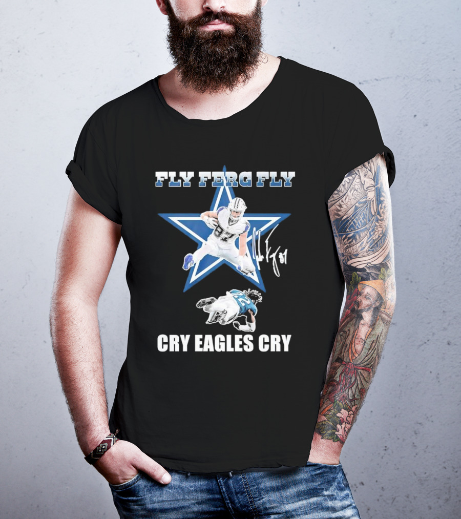 Fly Ferg Fly Cry Eagles Cry Star Player Football Rivalry T-Shirt
