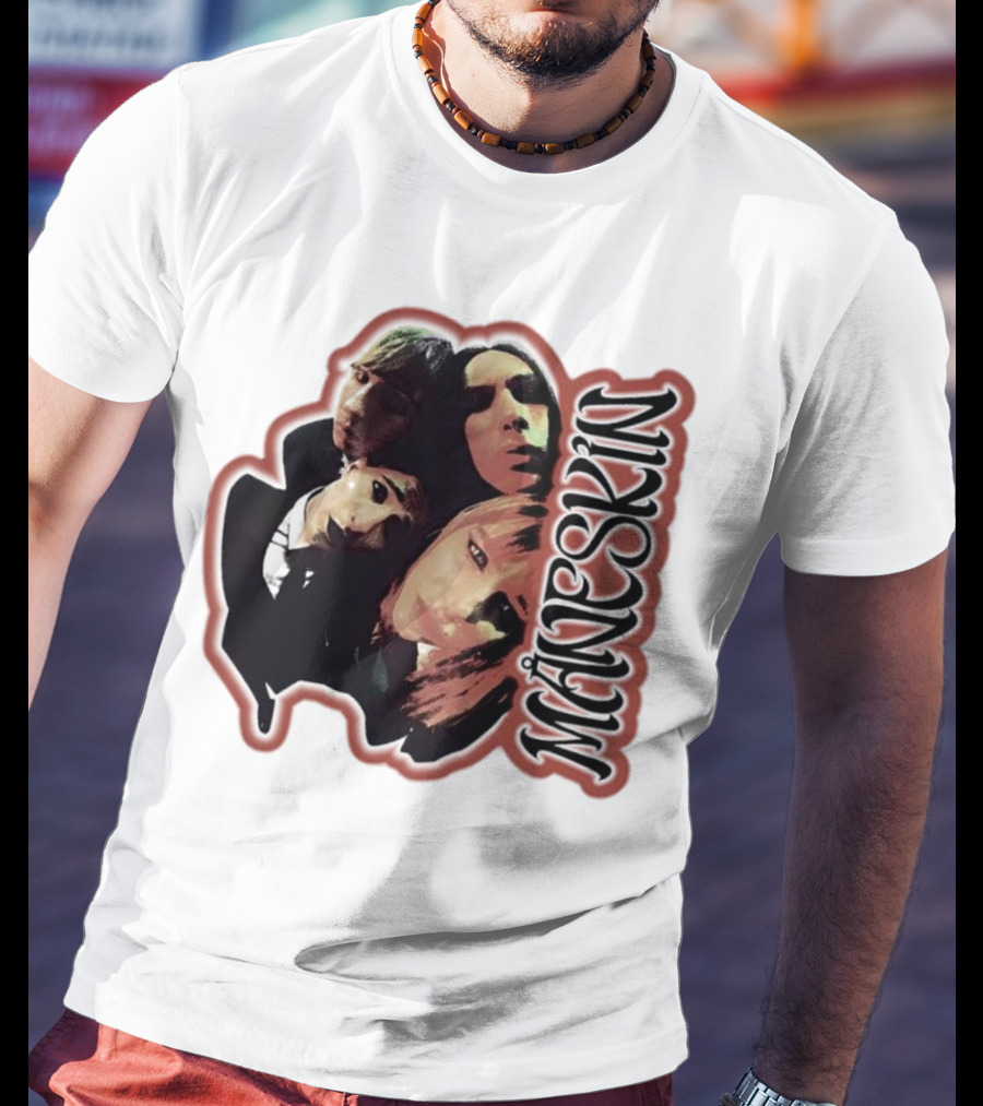 Maneskin Band Fisheye Style Group T-Shirt
