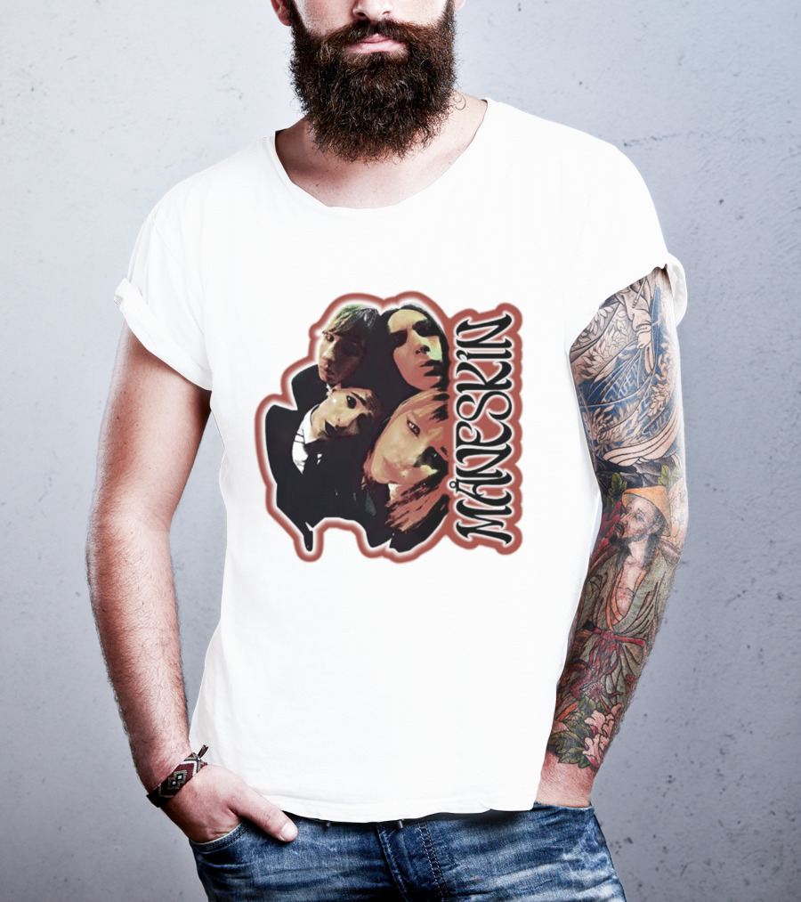 Maneskin Band Fisheye Style Group T-Shirt