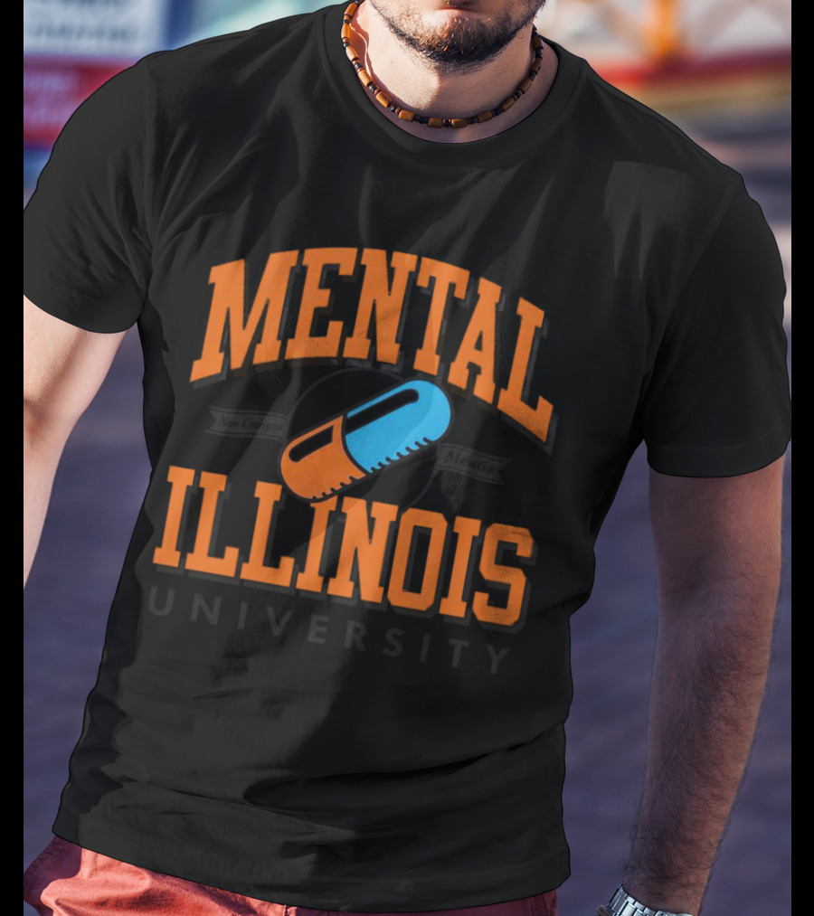 Mental Illinois University Capsule Emblem T-Shirt