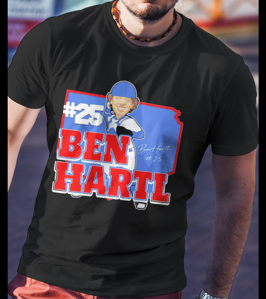 25 Ben Hartl Cartoon Signature T-Shirt
