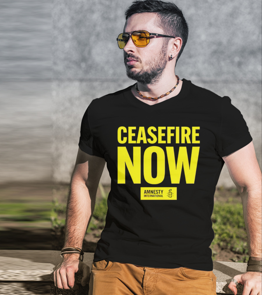 Ceasefire Now Amnesty International T-Shirt