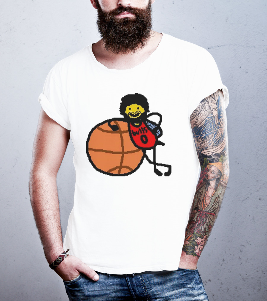 Co-Bee Chicago Bulls NBA Paint Cartoon Basketball Character T-Shirt