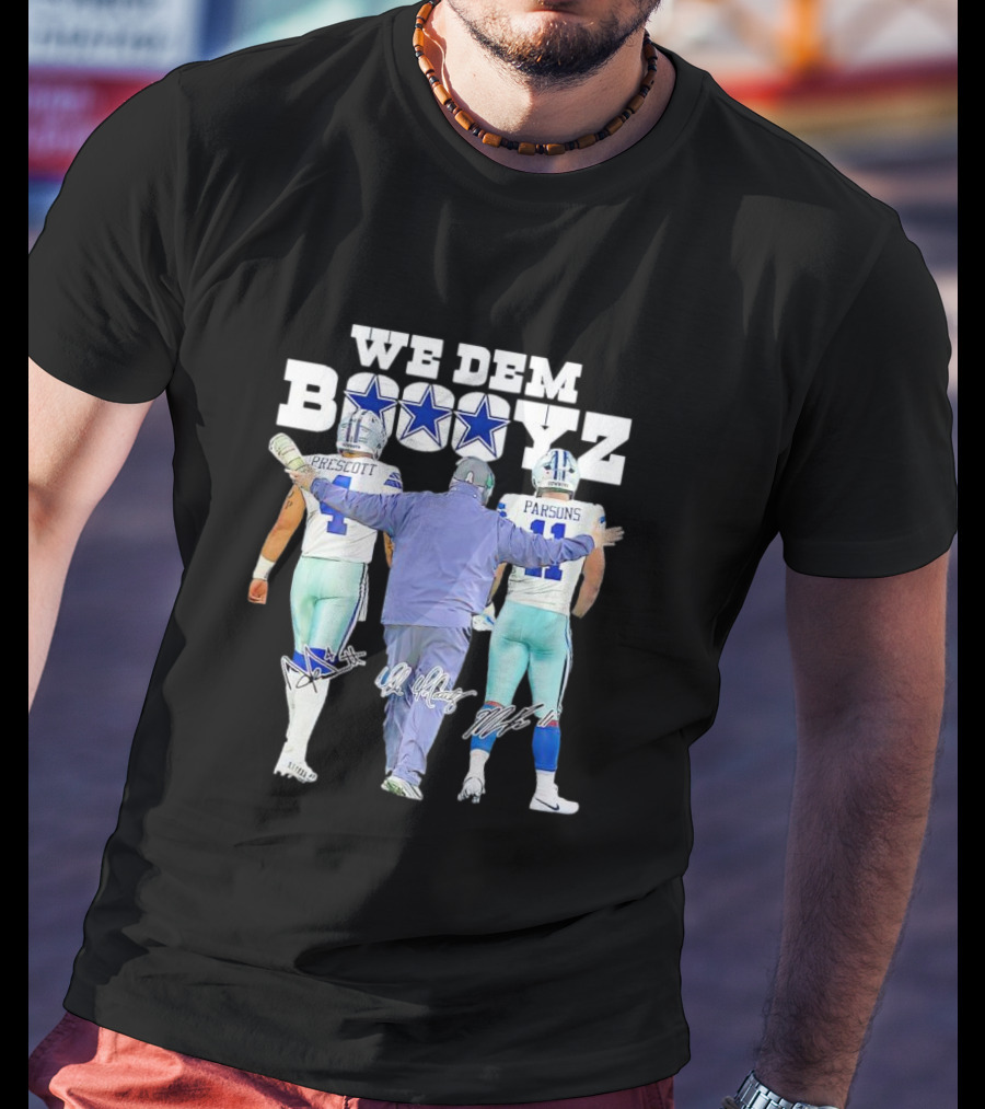 Dallas Cowboys We Dem Boyz Prescott Parsons Signatures T-Shirt