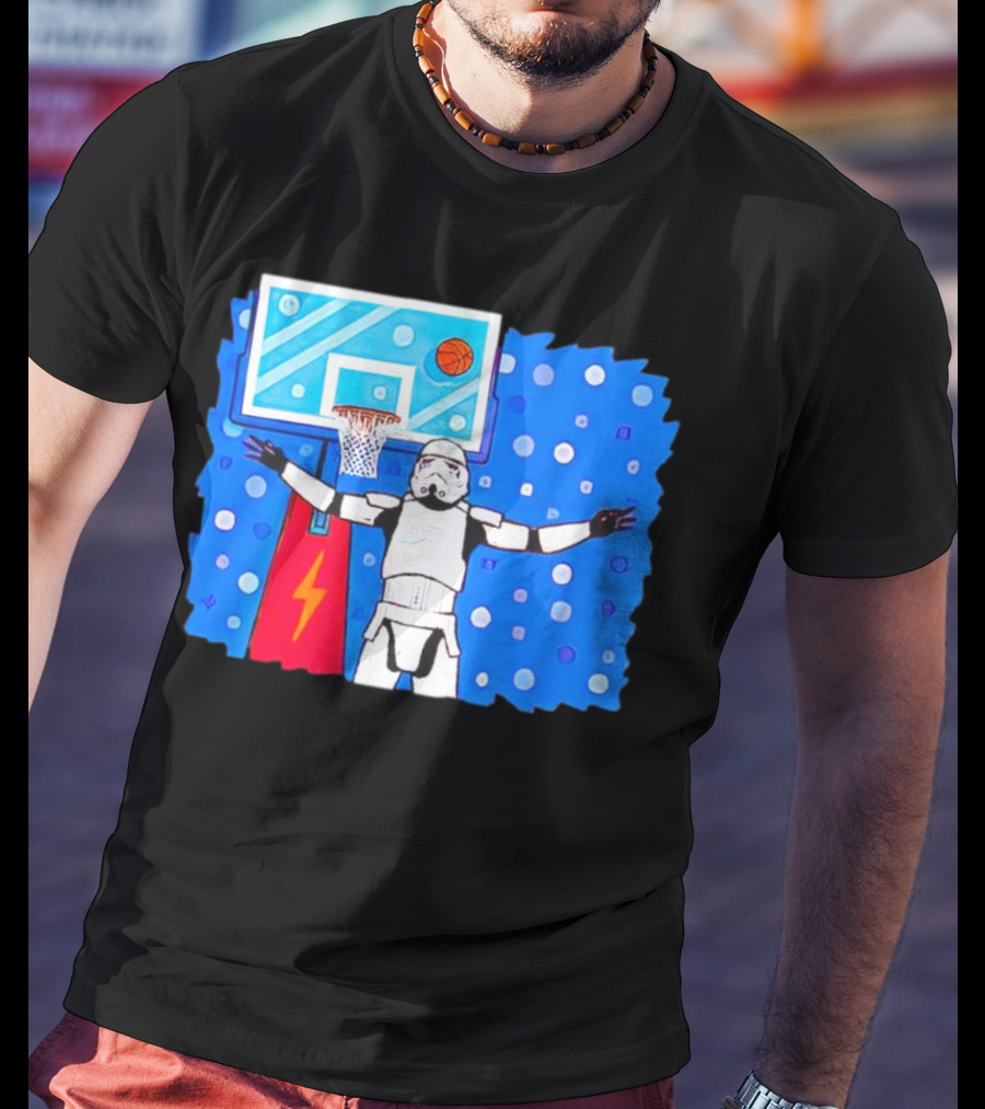 Stormtrooper Basketball No Look Shot T-Shirt