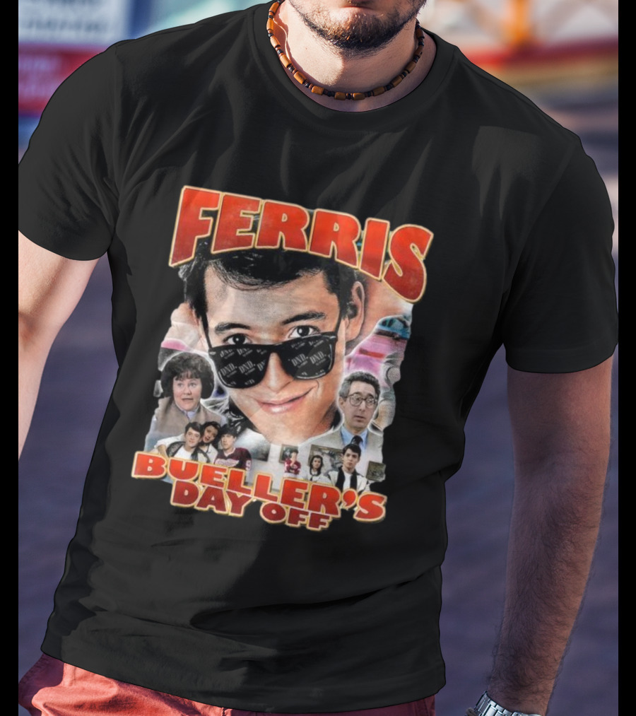 Ferris Bueller's Day Off Vintage Collage T-Shirt