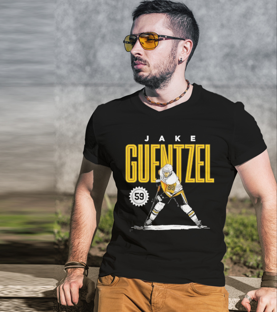Jake Guentzel Pittsburgh 59 Hockey Player T-Shirt