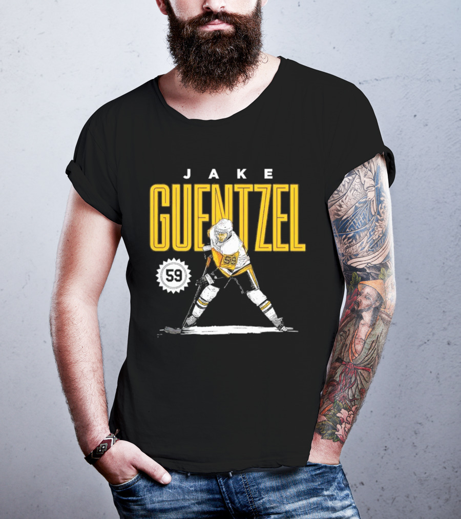 Jake Guentzel Pittsburgh 59 Hockey Player T-Shirt