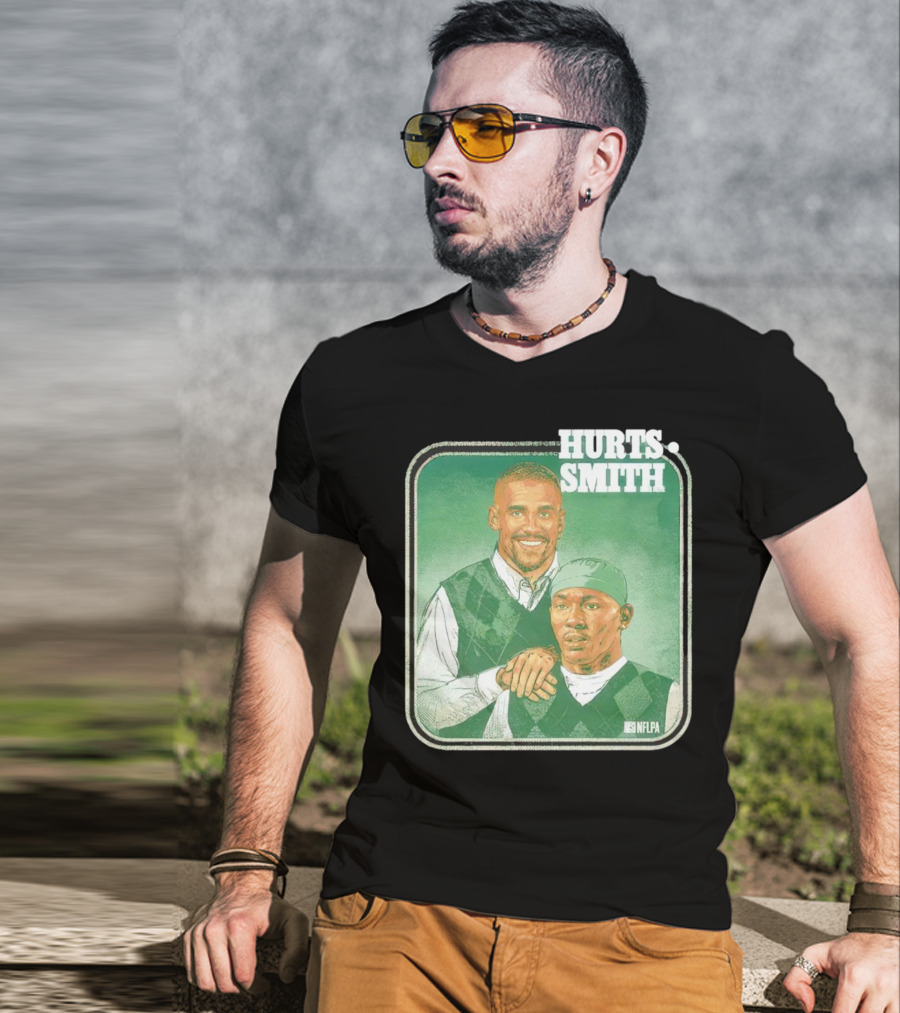 Jalen Hurts DeVonta Smith Philadelphia Step Brothers NFLPA Football T-Shirt