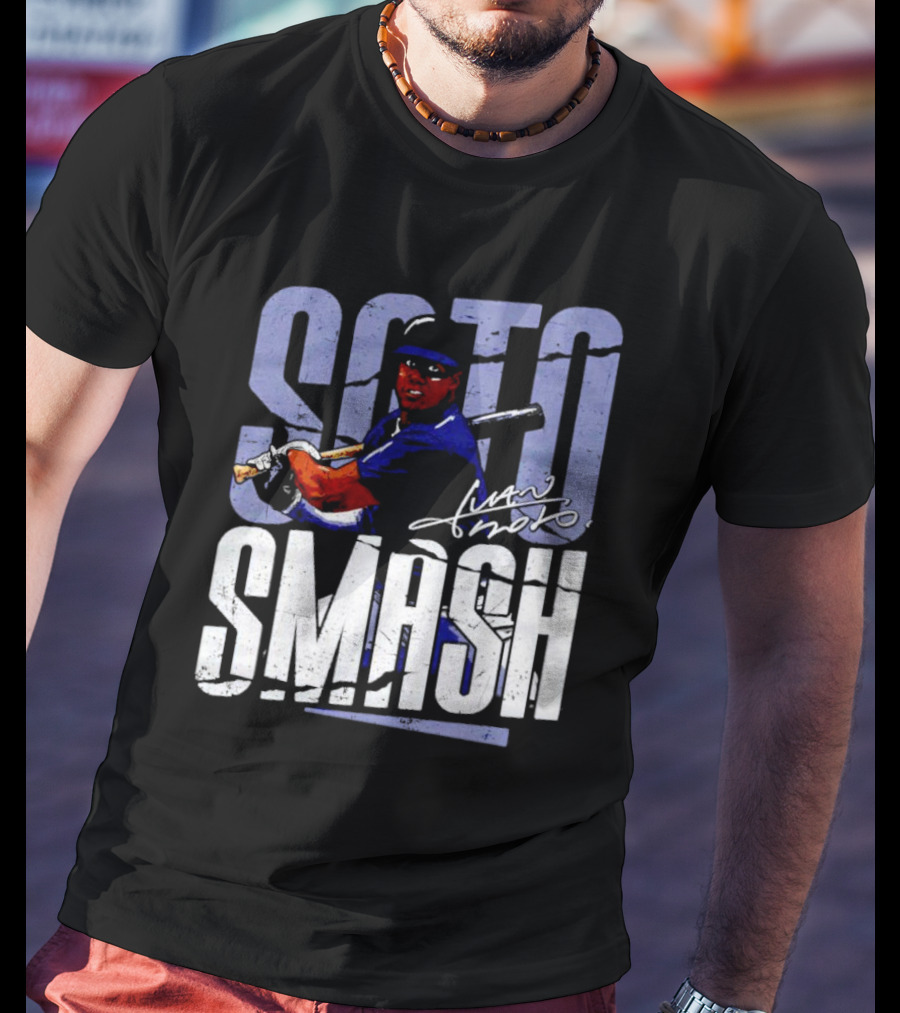 Soto Smash Juan Soto Cartoon Signature T-Shirt