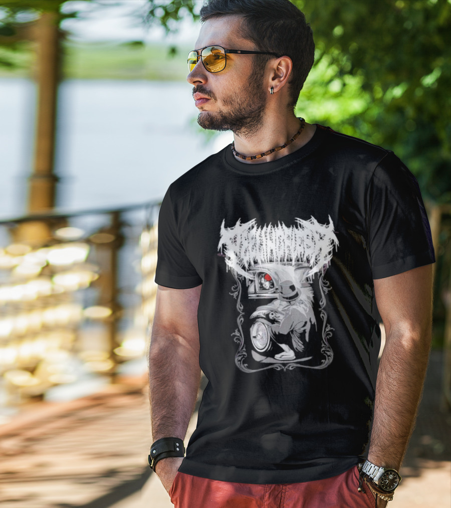 LOWRIDER PEELING FLESH SKULL CLASSIC CAR VIBRANT T-Shirt