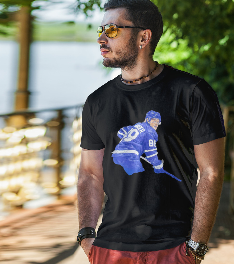 William Nylander Toronto Hockey Player Blue Jersey 88 T-Shirt