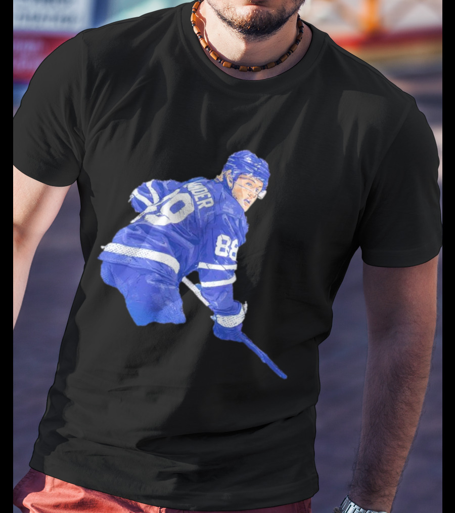 William Nylander Toronto Hockey Player Blue Jersey 88 T-Shirt