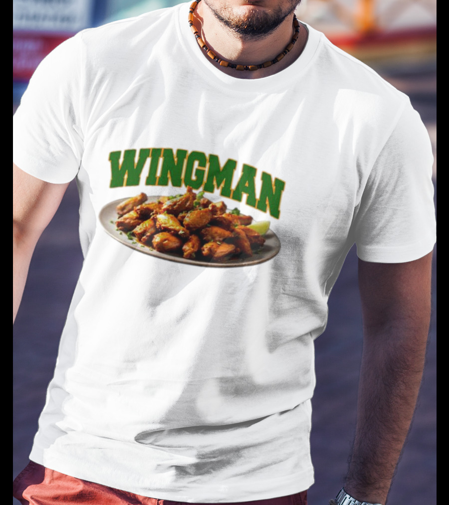Wingman Chicken Wings Plate T-Shirt