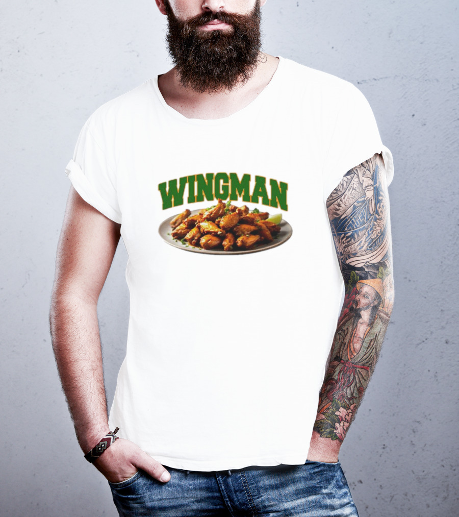 Wingman Chicken Wings Plate T-Shirt